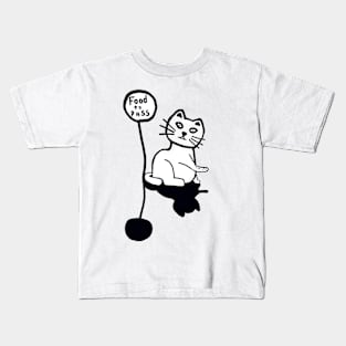 Hungry Fat Cat Racketeer Kids T-Shirt